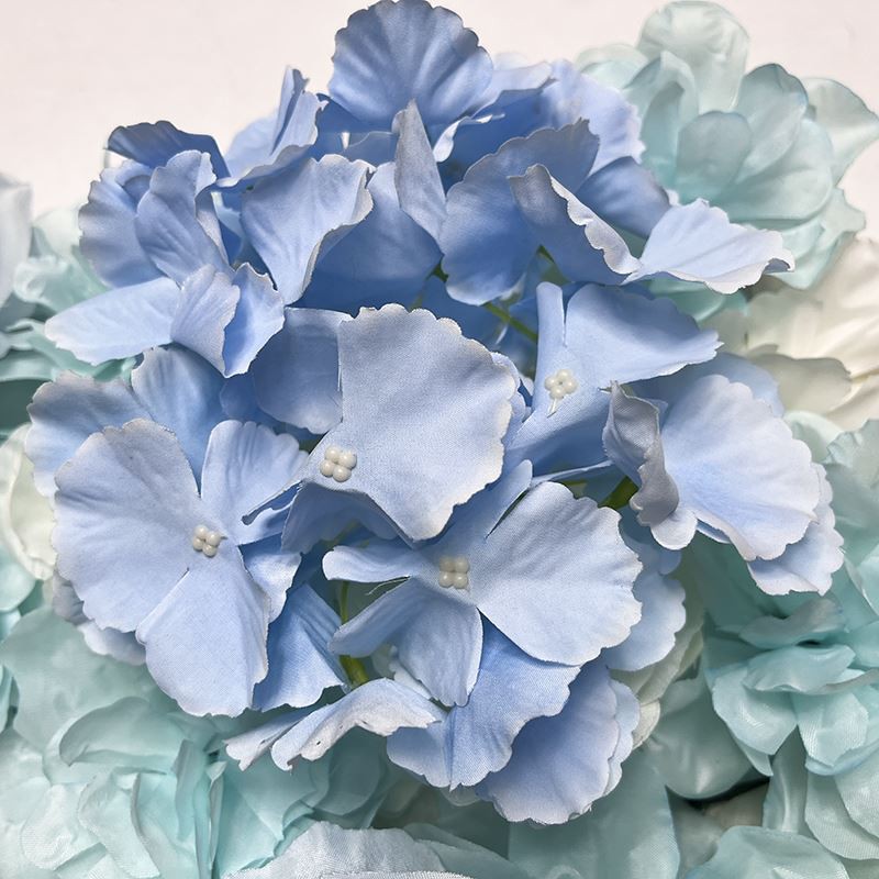 Blue Artificial Flower Wall For Party Background