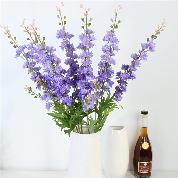 Purple Delphinium Artificial Flower Home Decor
